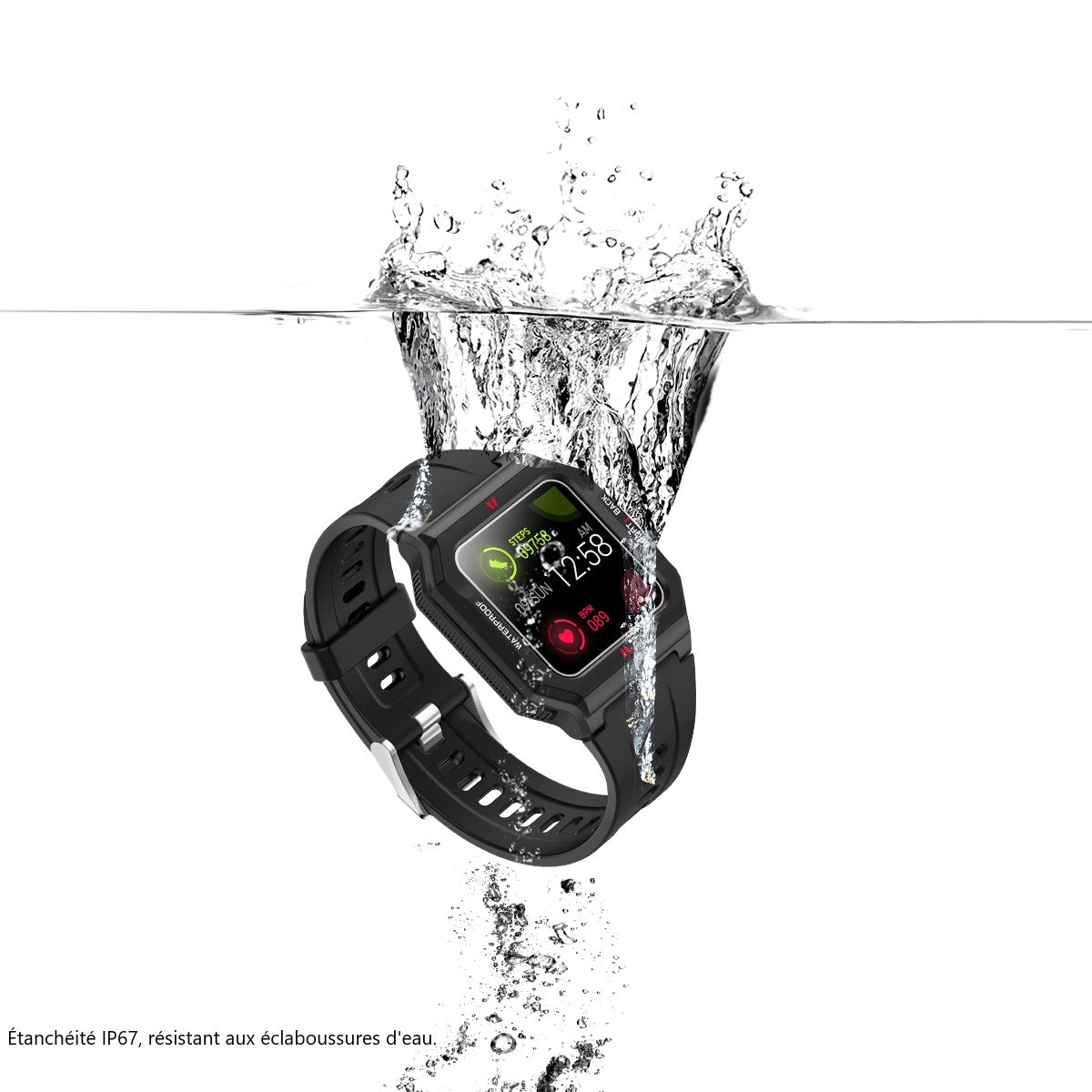 Multifunctioneel Horloge - Zwart