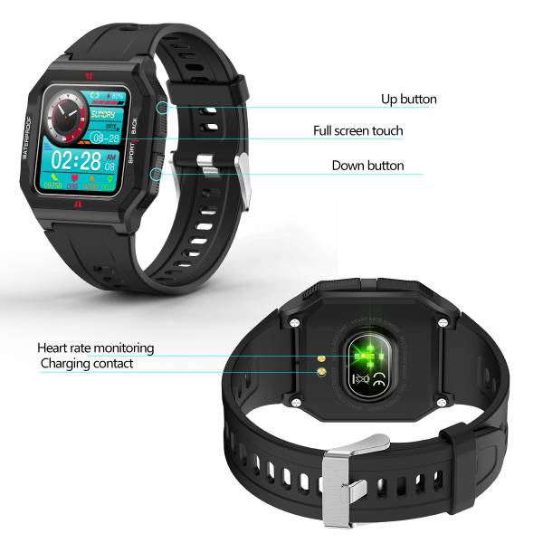 Multifunctioneel Horloge - Zwart