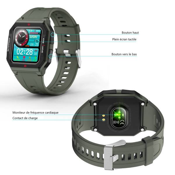 Multifunctioneel Horloge - Groen