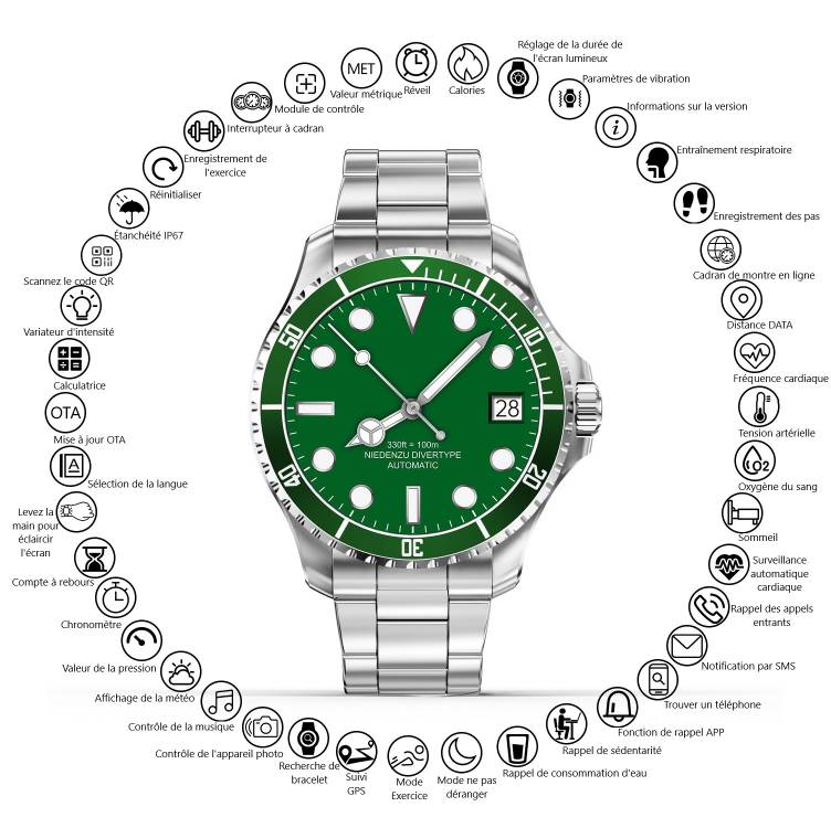 Multifunctioneel Horloge - Geld