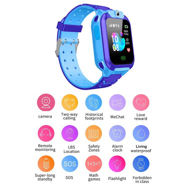 Multifunctioneel Horloge - Blauw