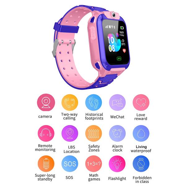 Multifunctioneel Horloge - Roos