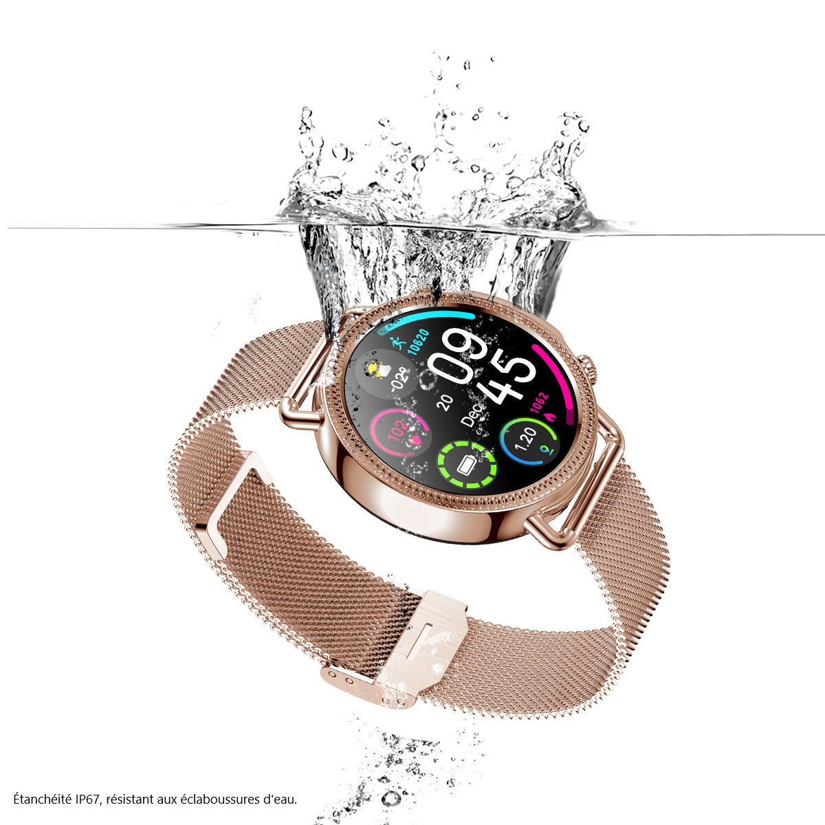 Multifunctioneel Horloge - Roos