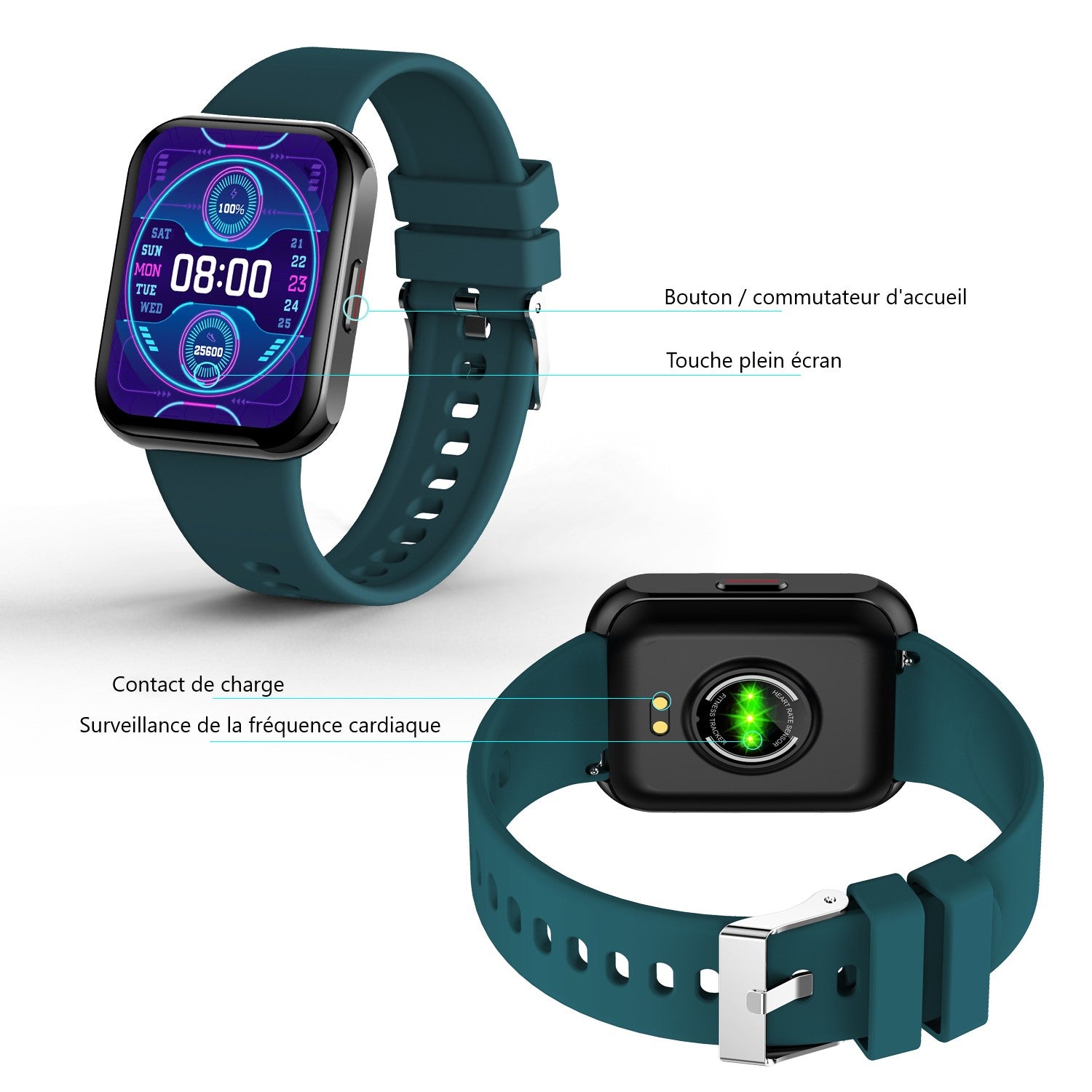 Multifunctioneel Horloge - Groen