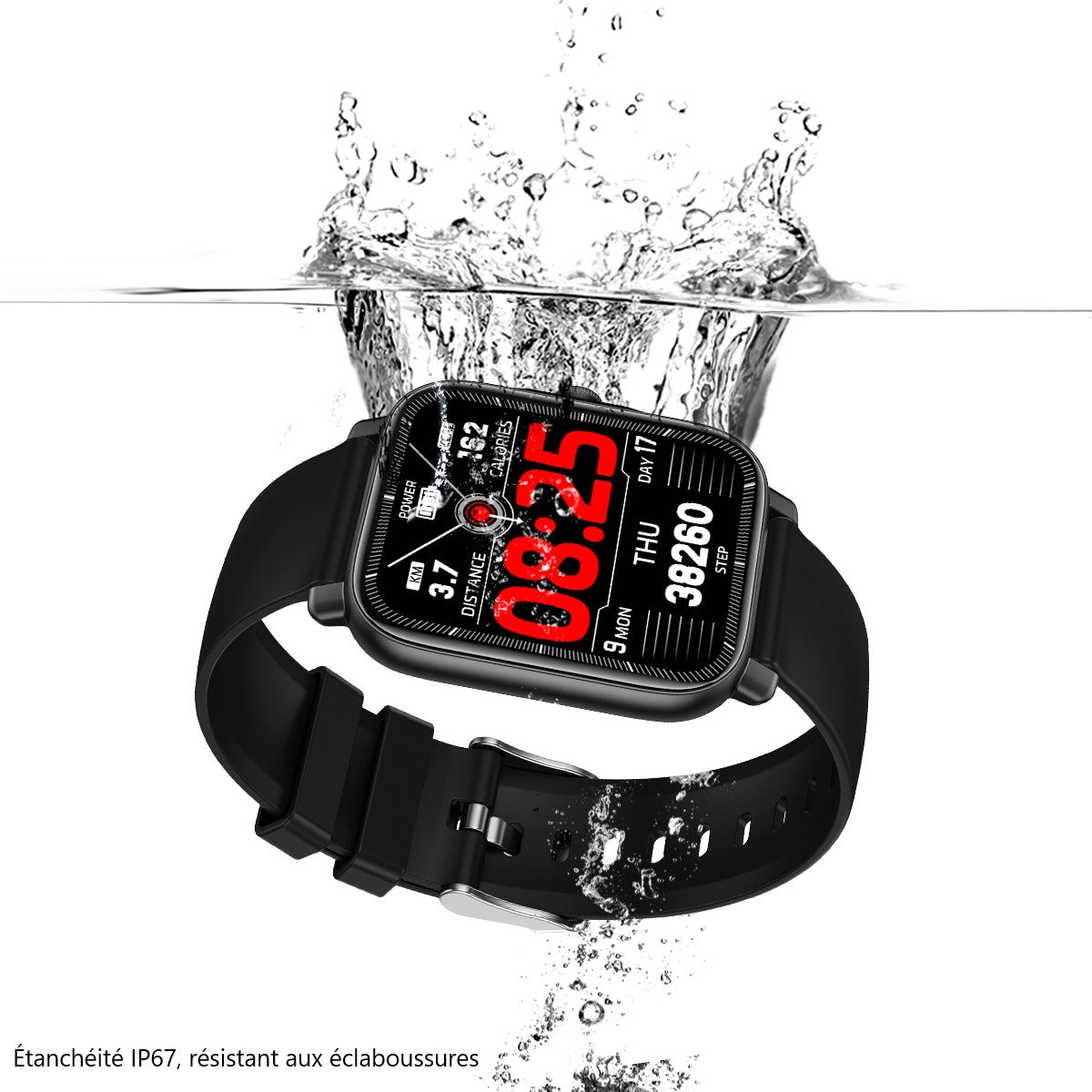 Multifunctioneel Horloge - Zwart