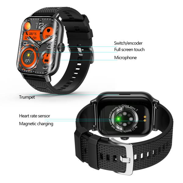 Multifunctioneel Horloge - Zwart