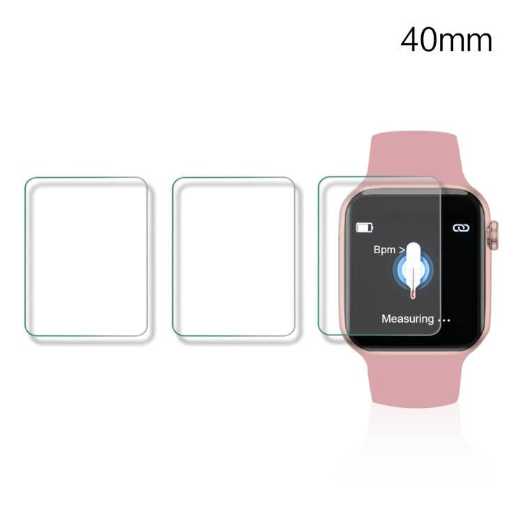 Pakket Van 3 Beschermingen Voor Apple Watch 40 Mm - Transparant