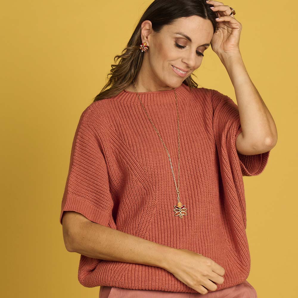 Halsketting - Xelena Oranje