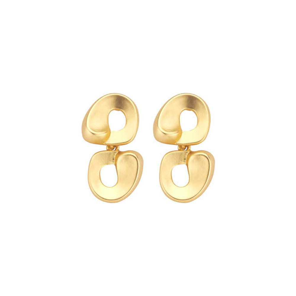 Boucles D'Oreilles - Xob44 Dorées Mates