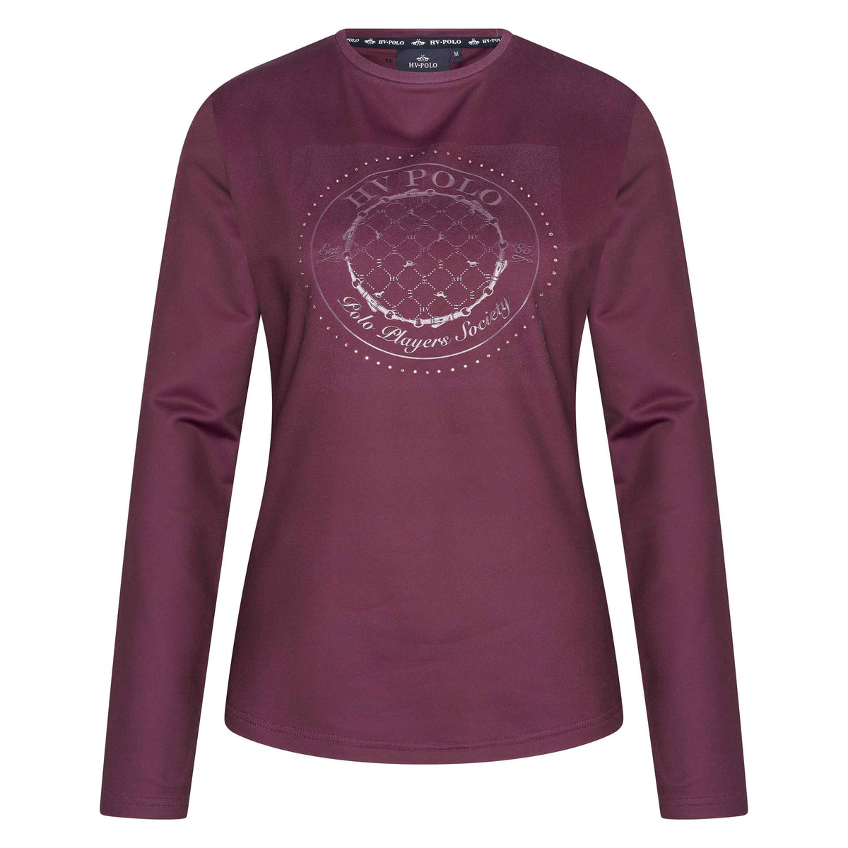 Hv Polo - Long Sleeve Top Hvplindsey - Dark Berry