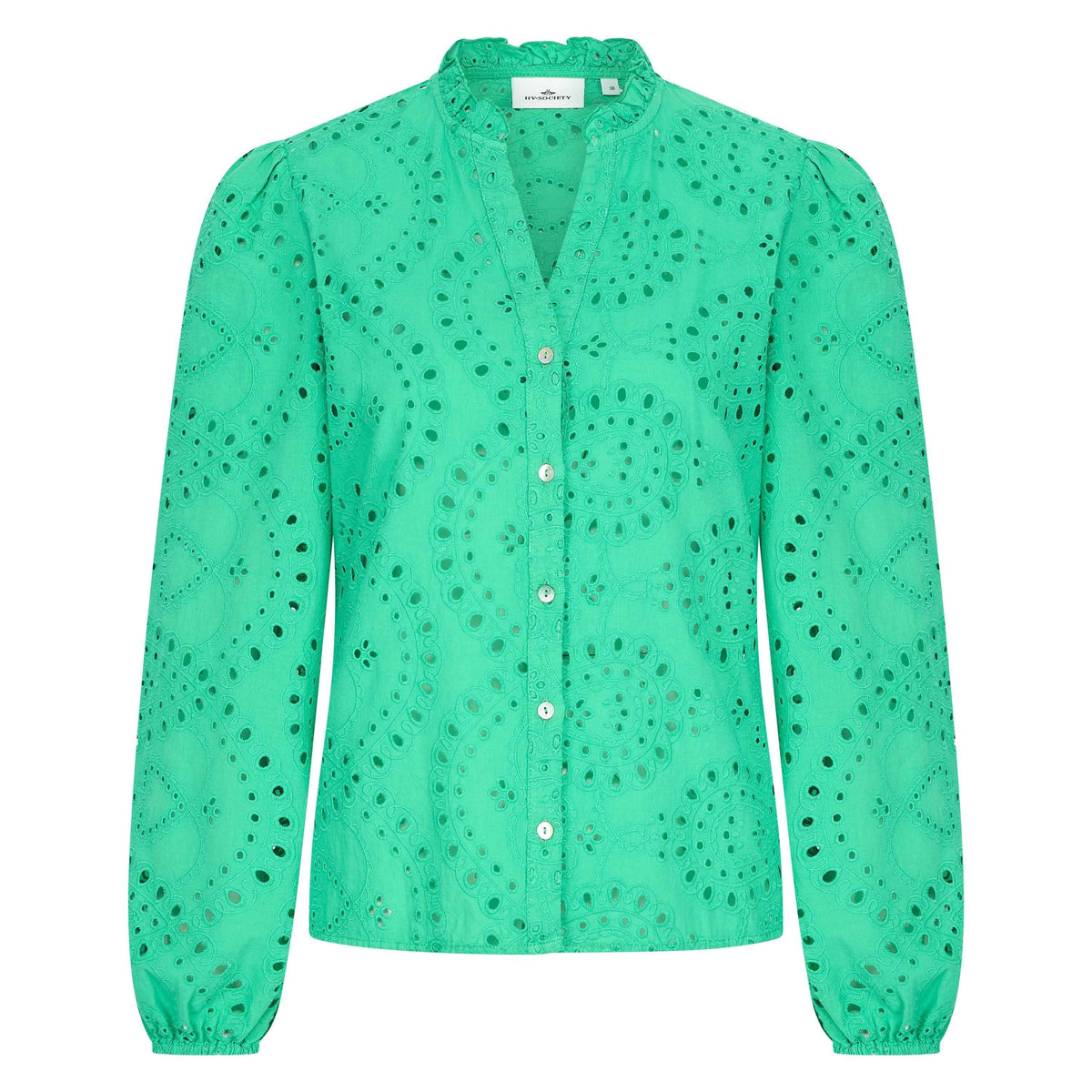 0404103607 - Blouse HVSLana  - 6119 - Leaf Green - 42