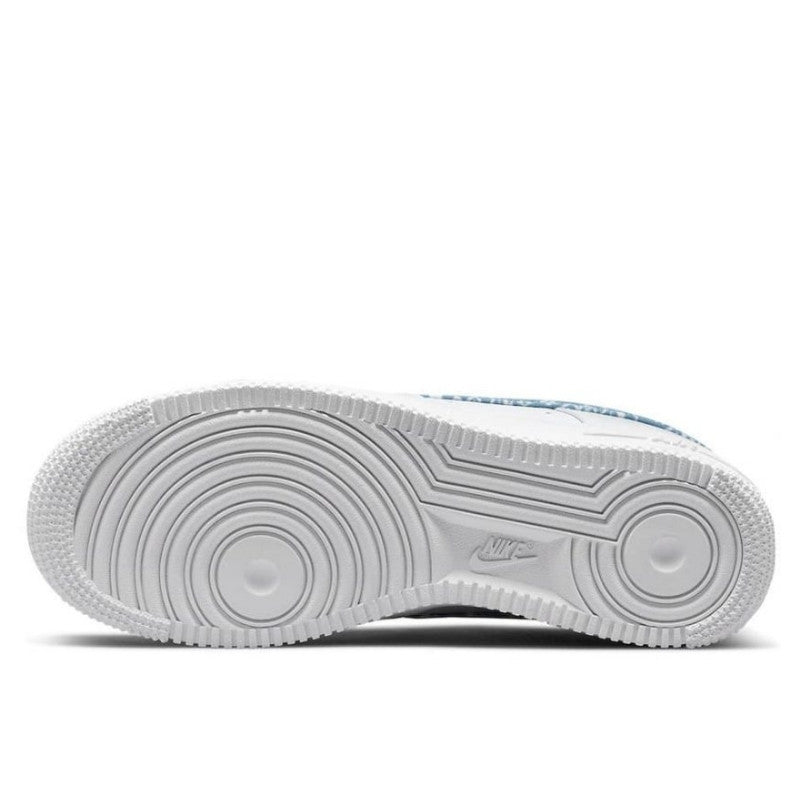 Nike - Air Force 1 Low &#39;07 Essential White Worn Blue Paisley (W) - White/Worn Blue-White