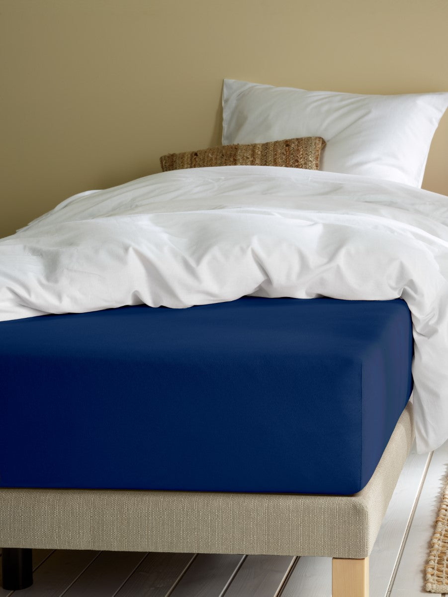 Hoeslaken Alina Navy Blue