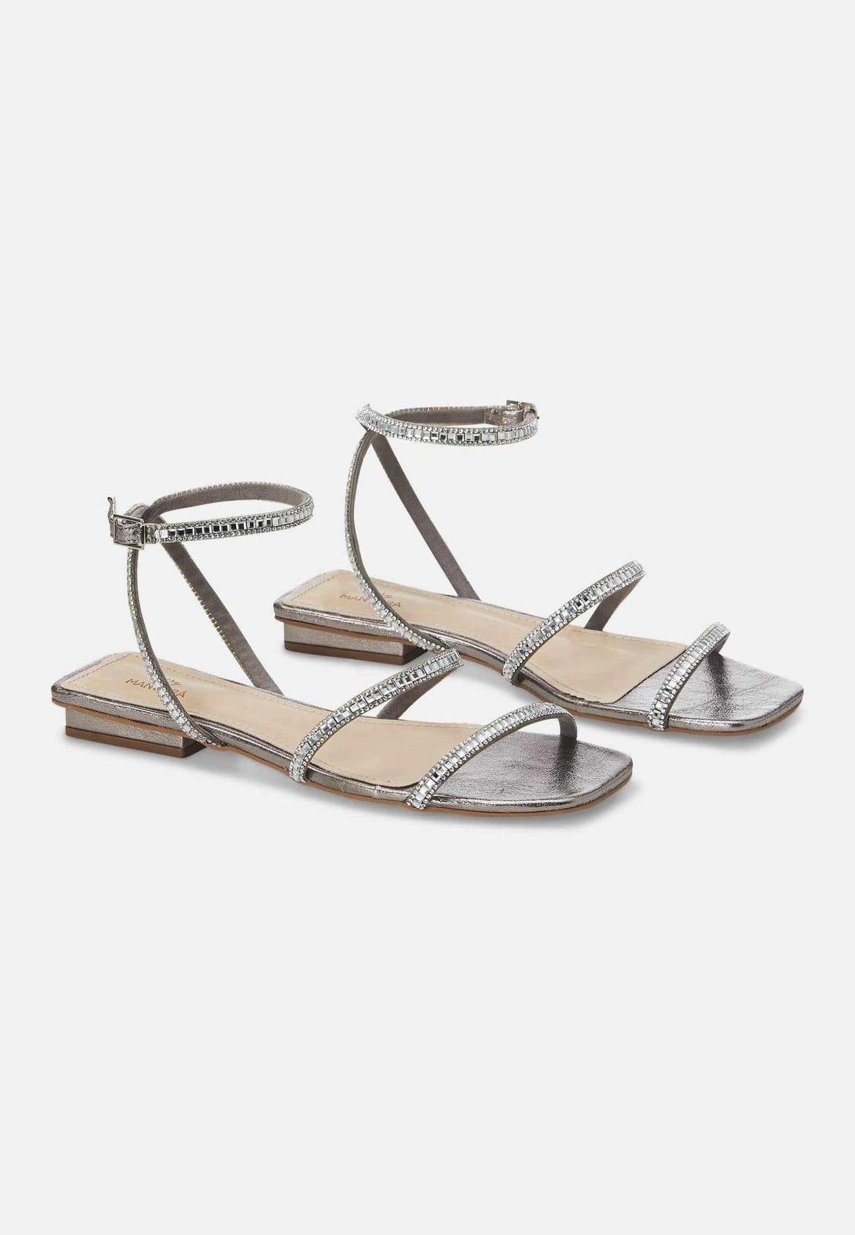 Aroeira Zomersandalen met Bandjes - Mangará - Zilver