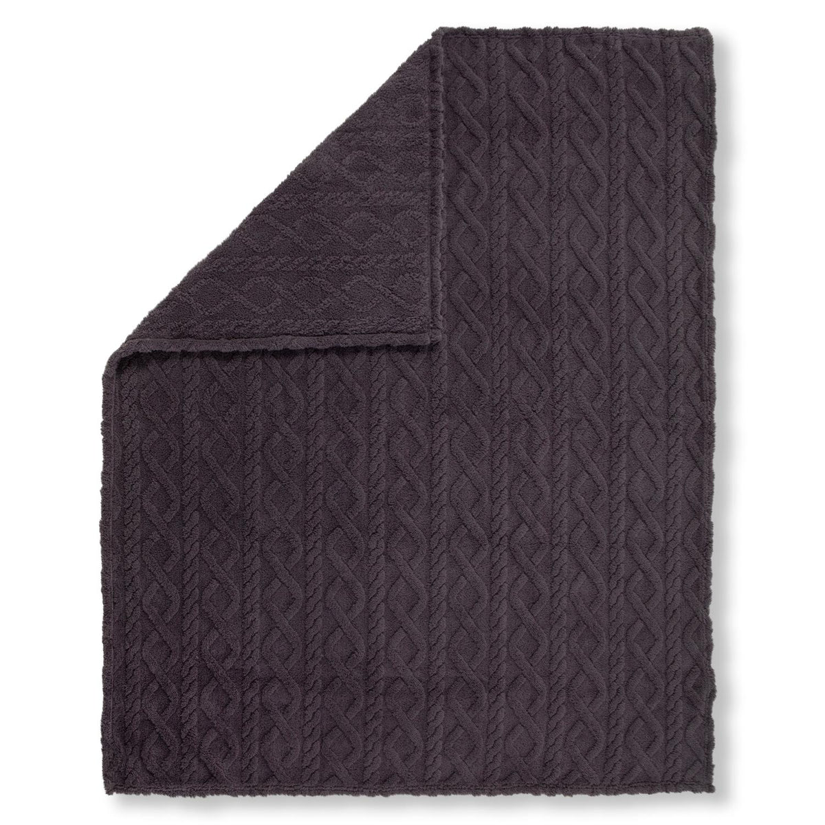 Descanso - Plaid - Jacquard Teddy - Anthracite