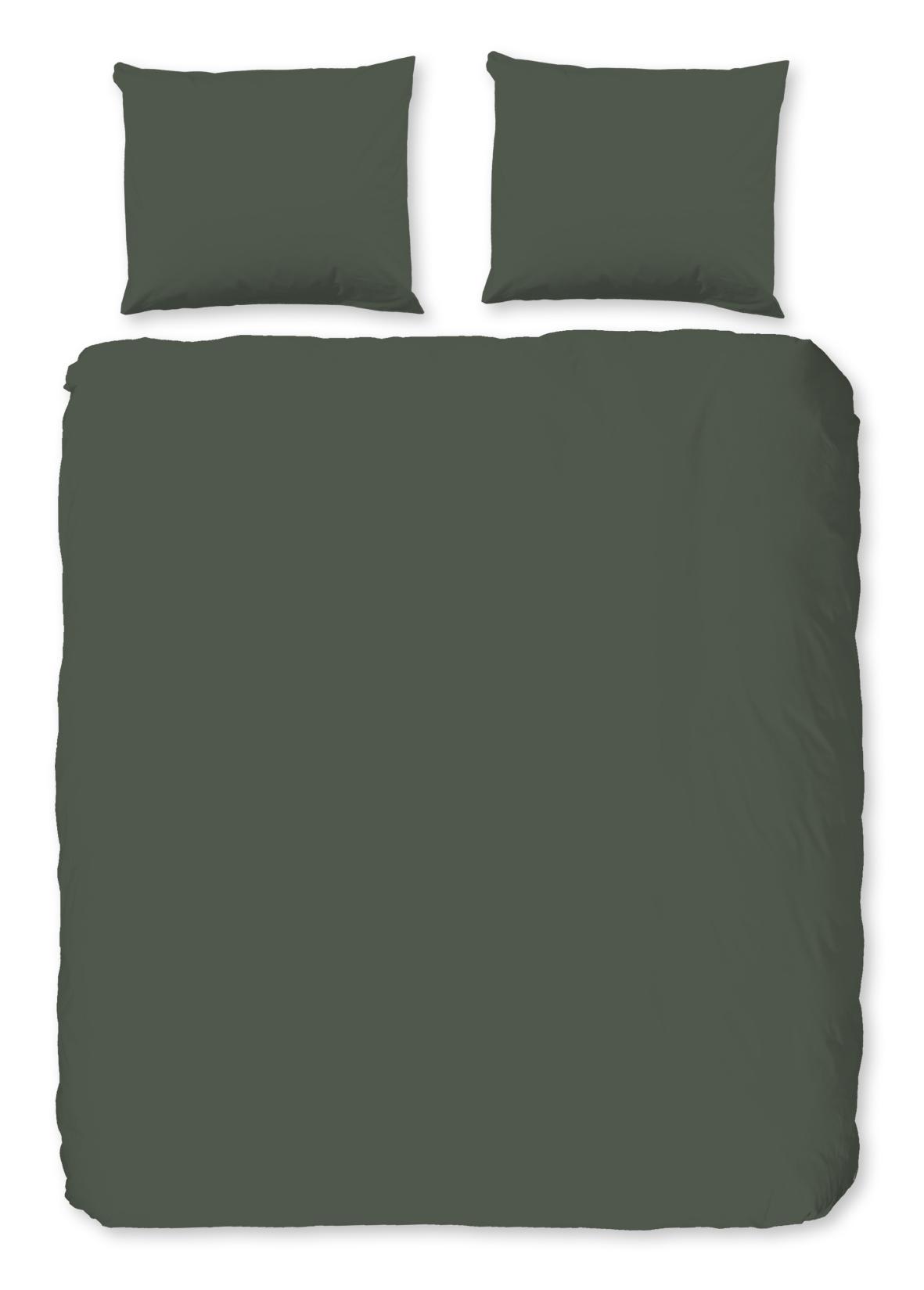 Pure - Dekbedovertrek - Uni - Olive Green