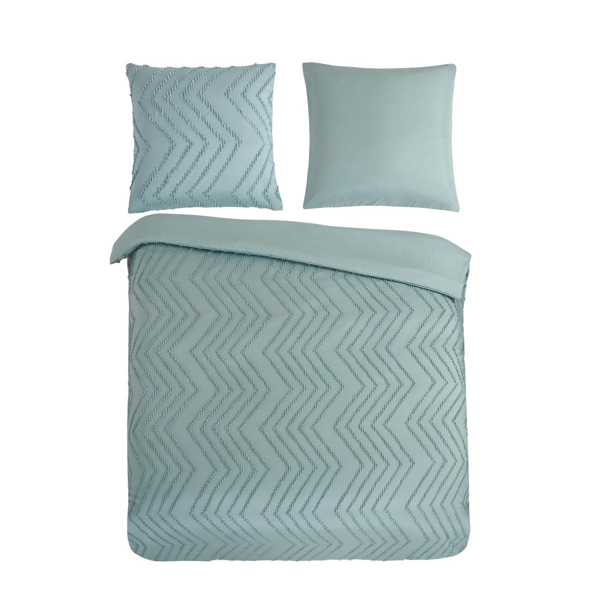 Pure - Dekbedovertrek - Zigzag - Green