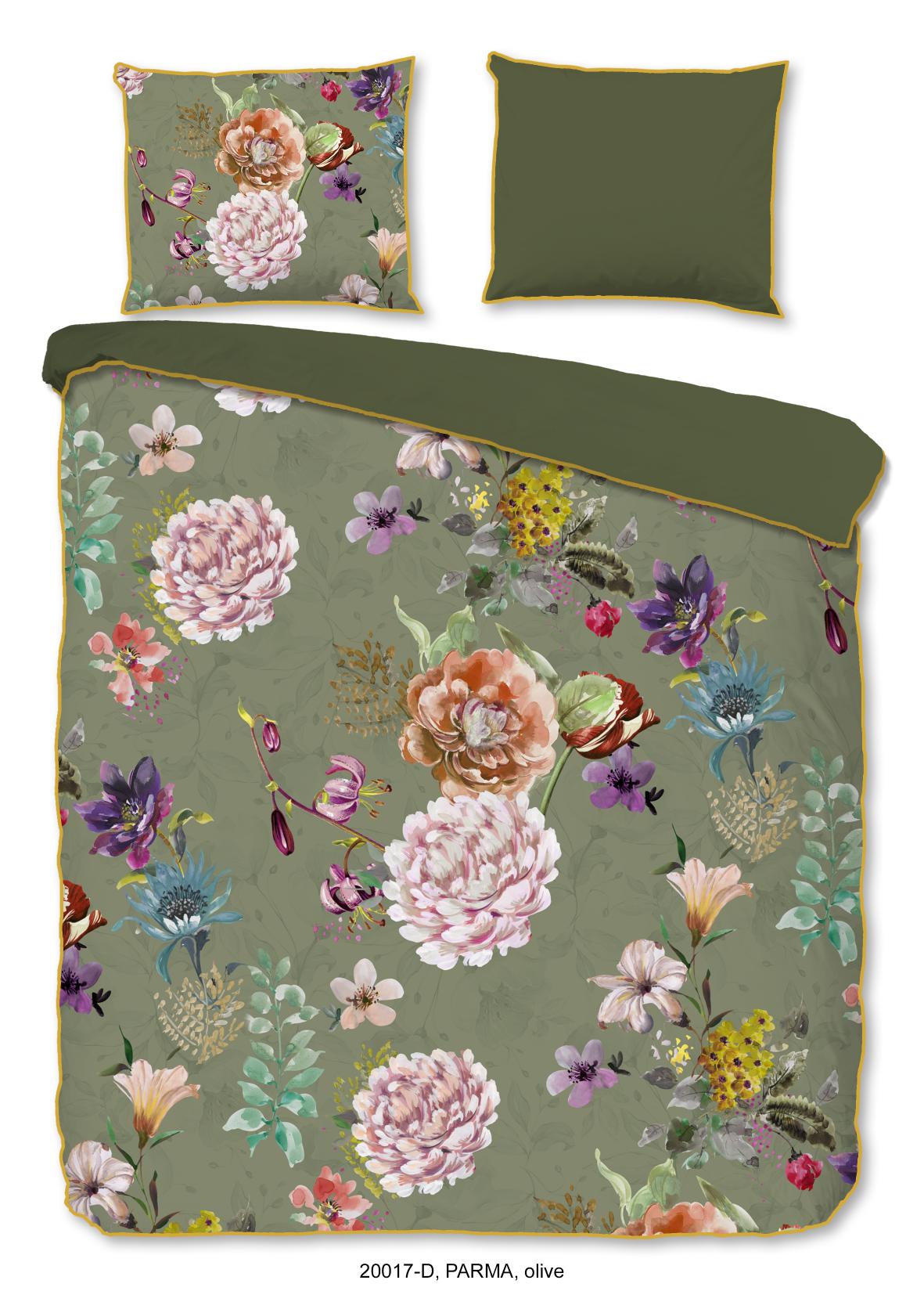 Descanso - Dekbedovertrek - Parma - Olive Green