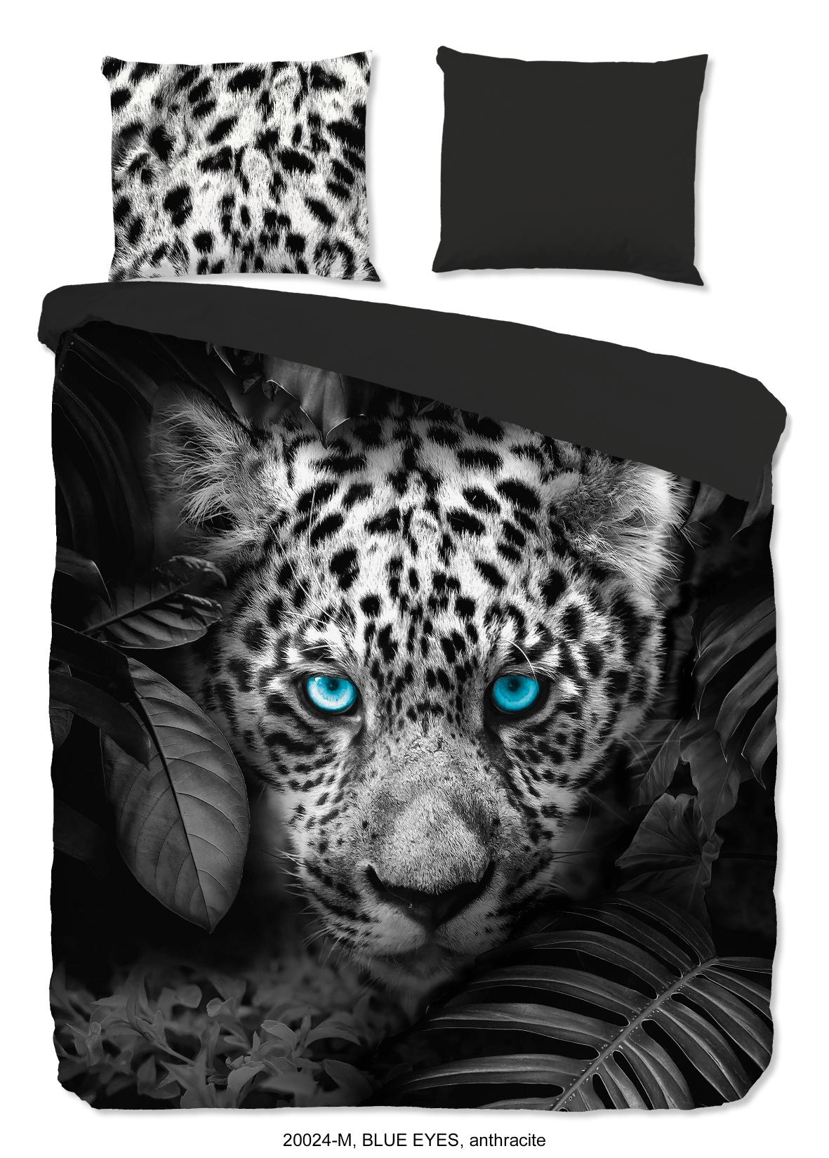 Pure - Dekbedovertrek - Blue Eyes - Anthracite
