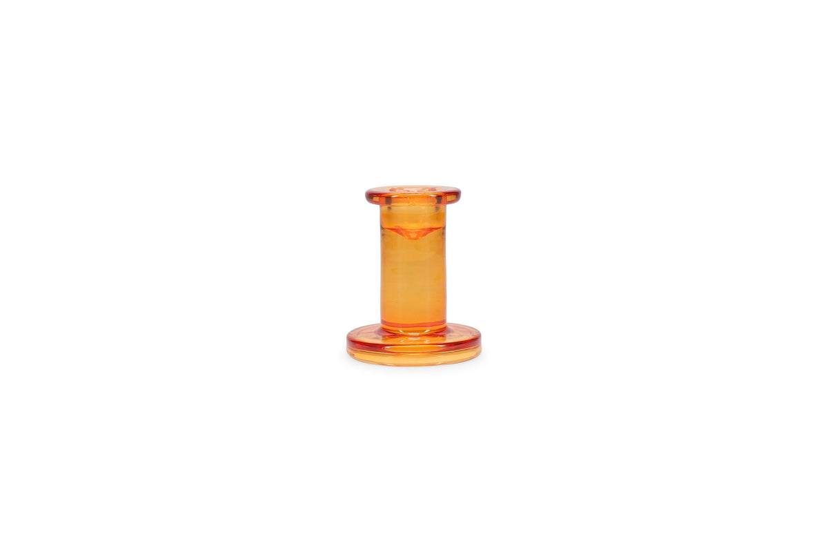 Ona - Candle holder H8cm tangerine Mood - set/2
