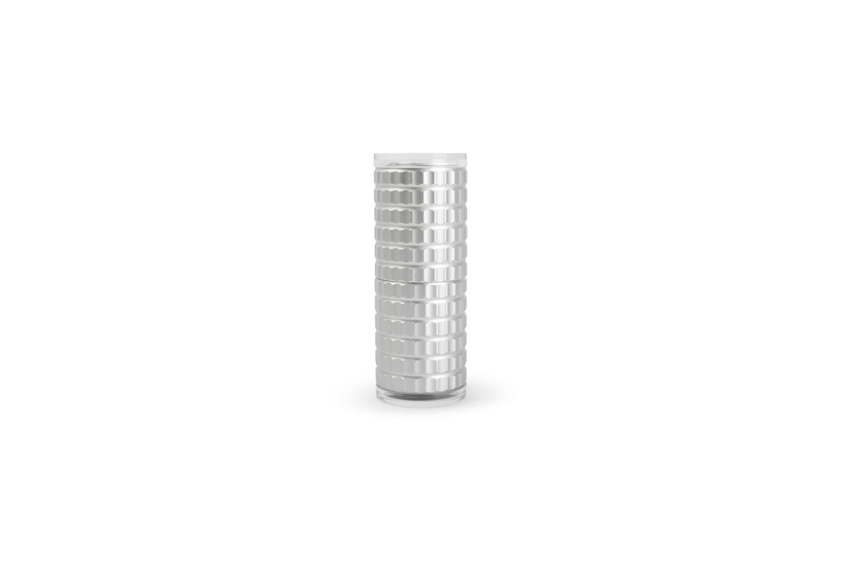 S&P - Peper/zoutmolen H12,5cm geribbeld zilver Savor