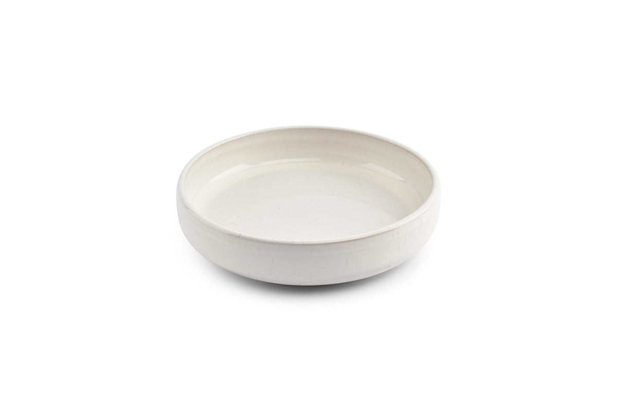 S&amp;P - Deep plate 22,5xH5cm pearl Curvy - 1 SET - 2 stuks