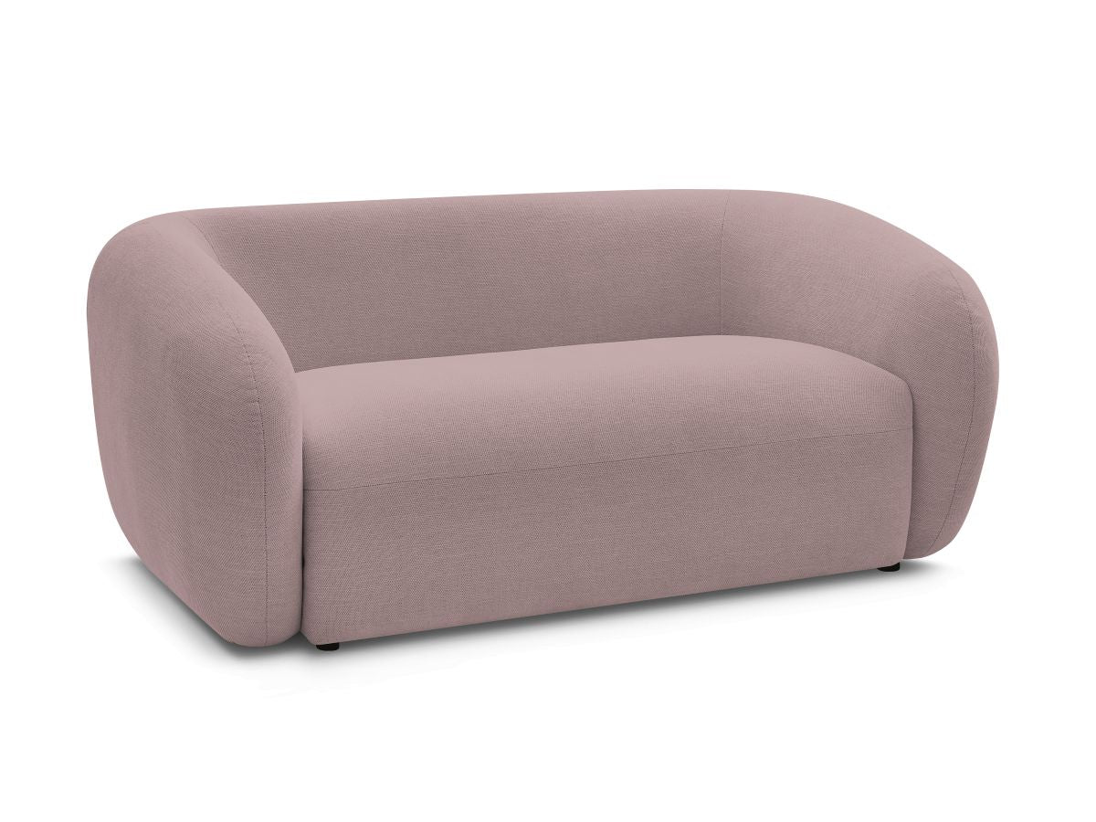 Canapé droit fixe 2 places CELINE tissu lisse
