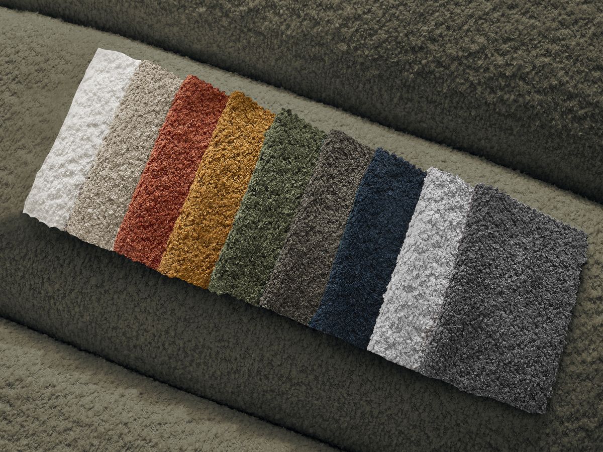 Chauffeuse 1 place pour canapé modulable ANNECY tissu bouclette