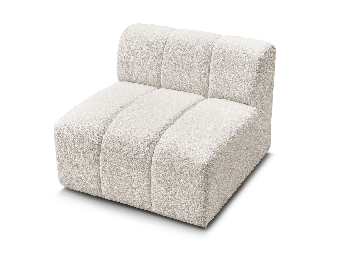 Chauffeuse 1 place pour canapé modulable ANNECY tissu bouclette