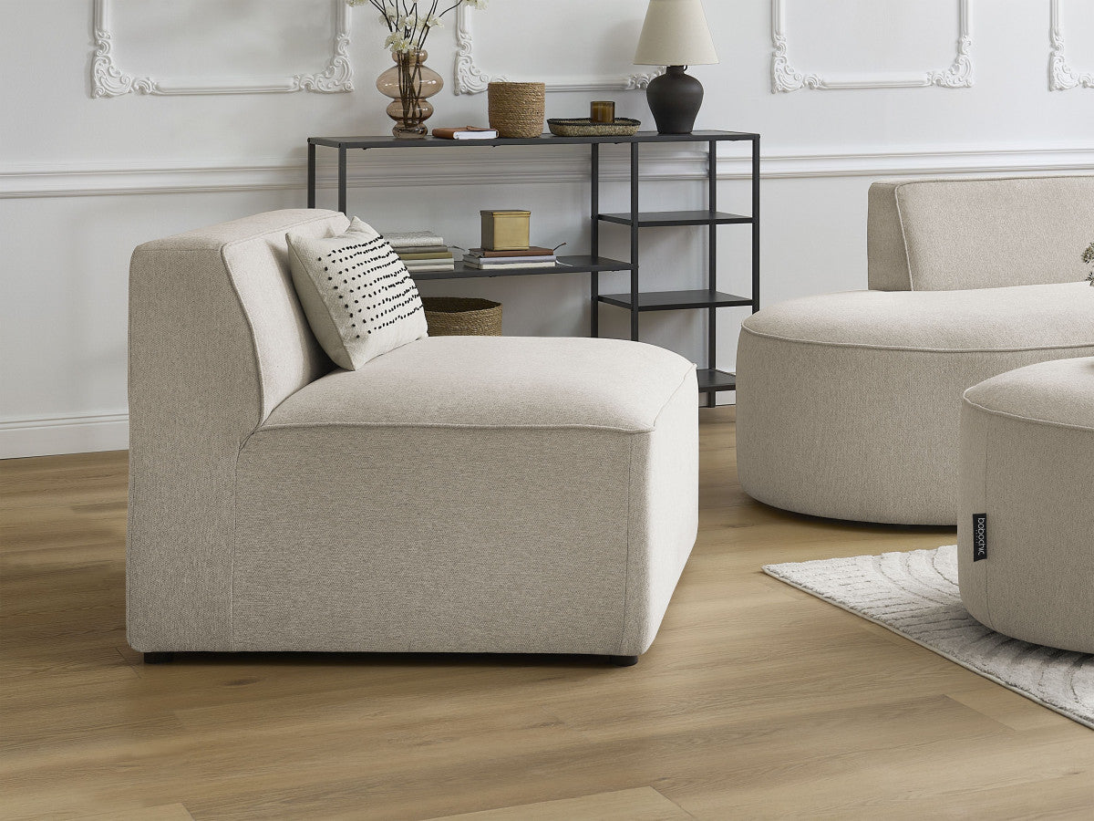 Chauffeuse 1 place pour canapé modulable ROUSSEAU tissu chiné