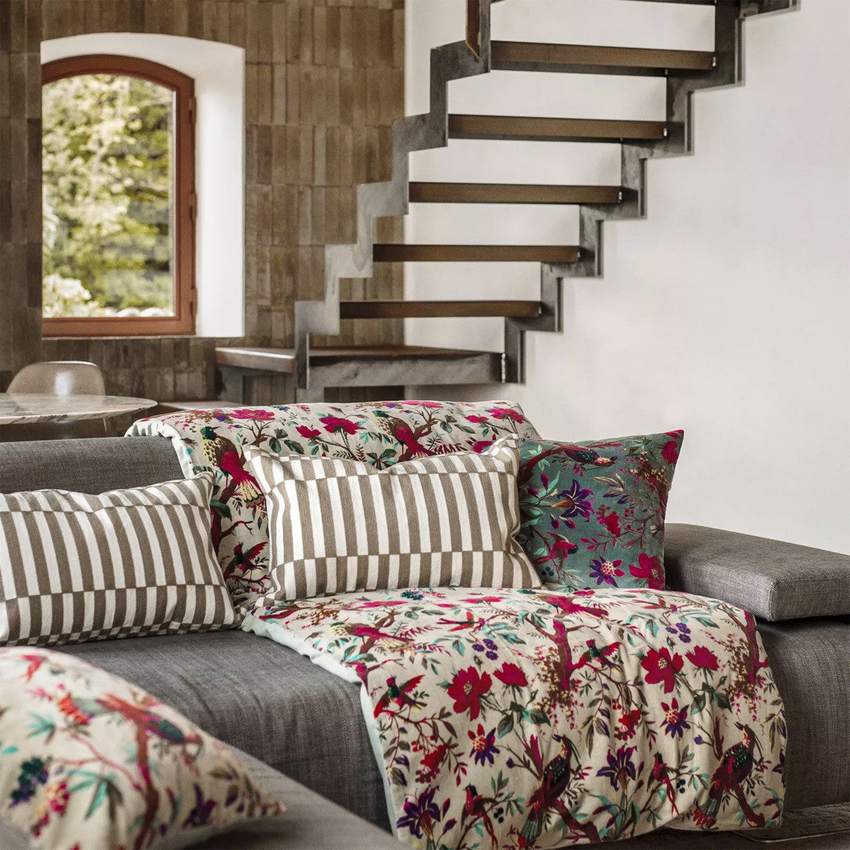 Housse De Coussin - Cancun En Coton Brodé - Lin