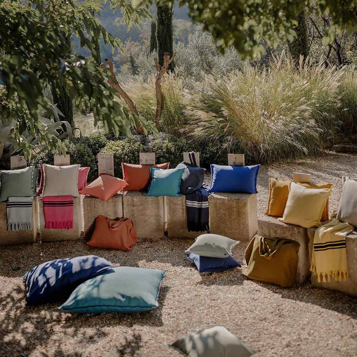 Housse De Coussin D'Extérieur - Bimini - Framboise