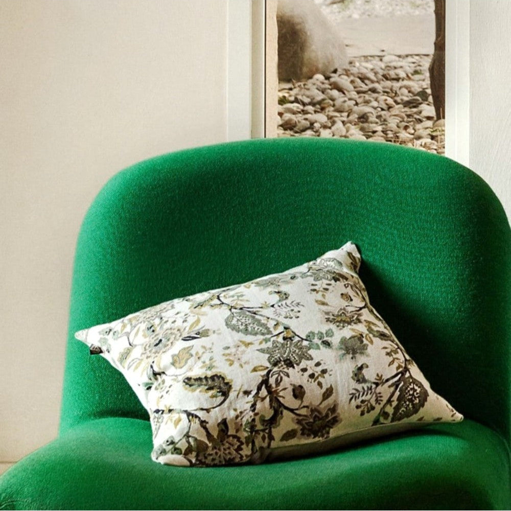 Kussensloop - Mahe 00% Lin Imprimé - Celadon