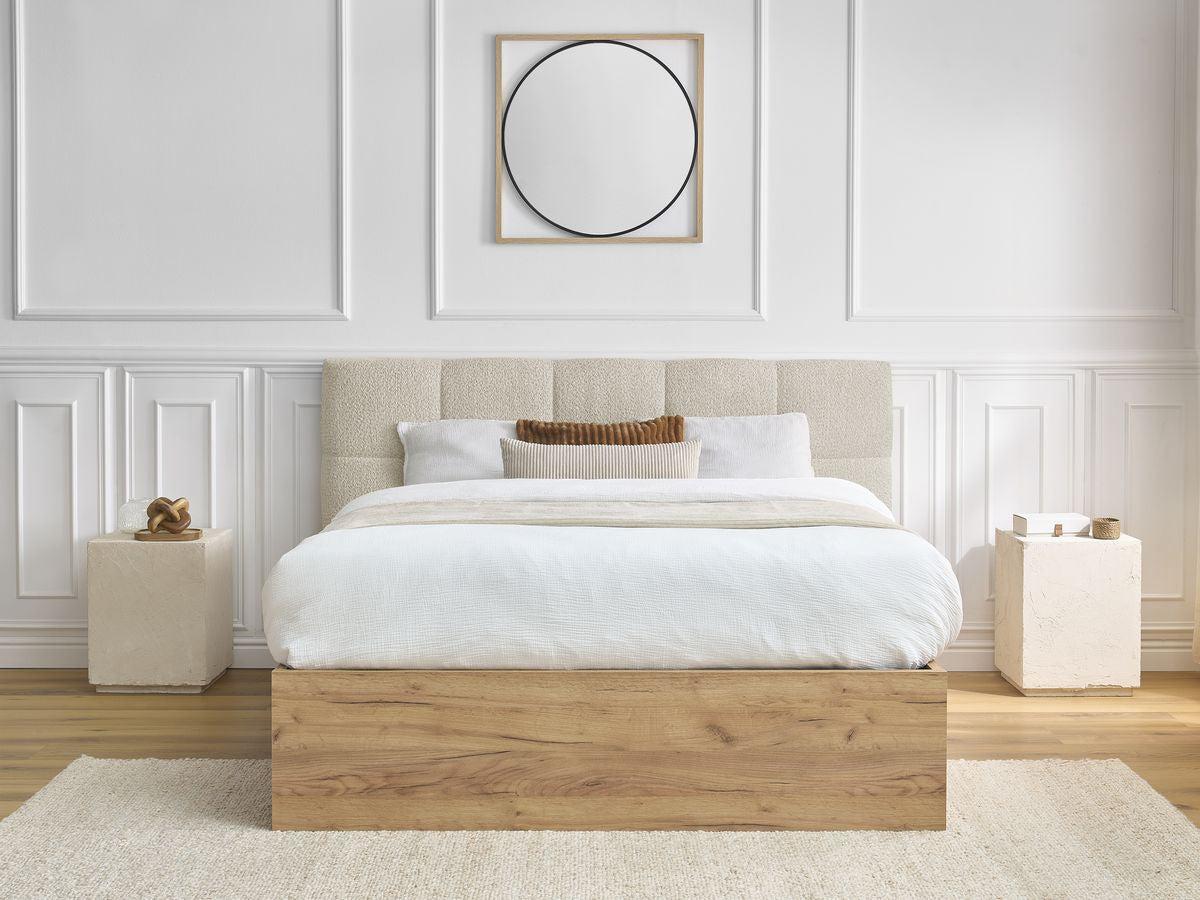 KUMO opbergbed bouclé stof