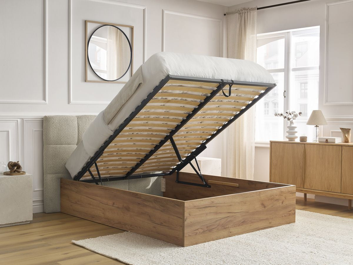 KUMO opbergbed bouclé stof