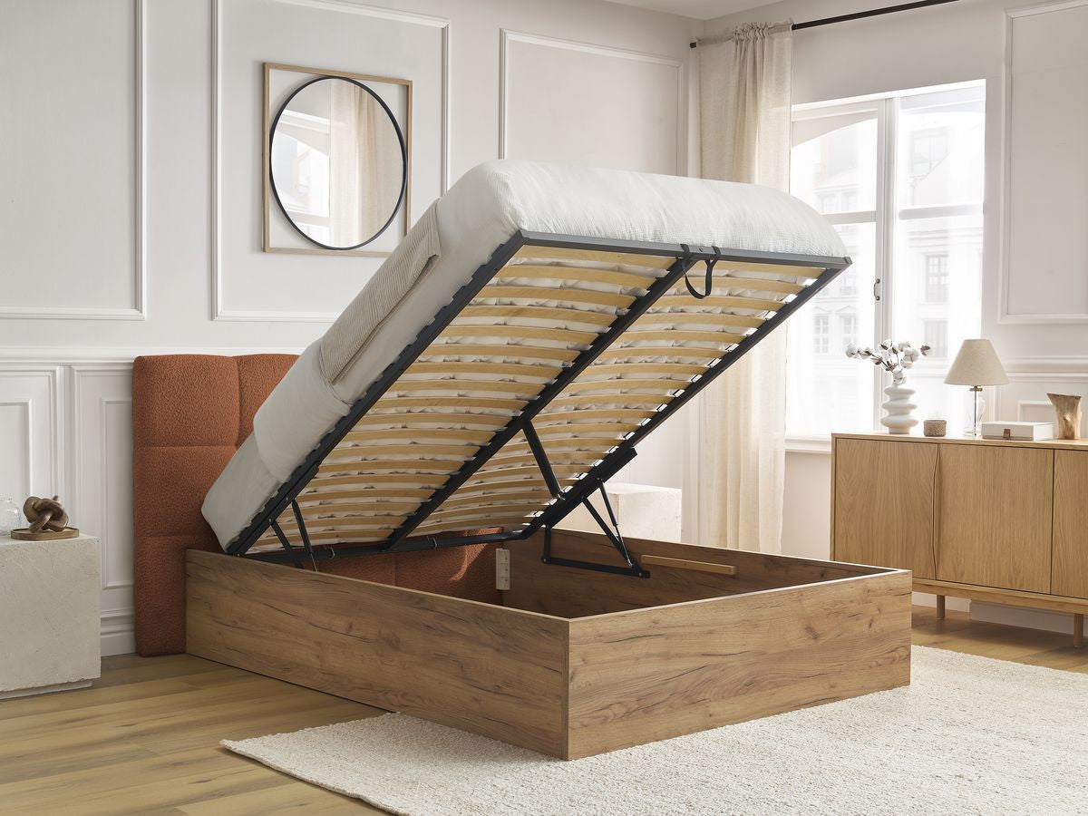 KUMO opbergbed bouclé stof