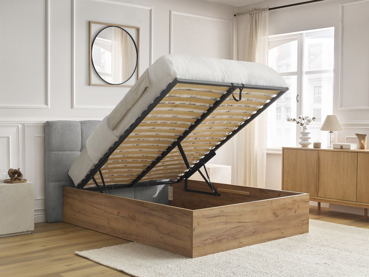KUMO opbergbed bouclé stof