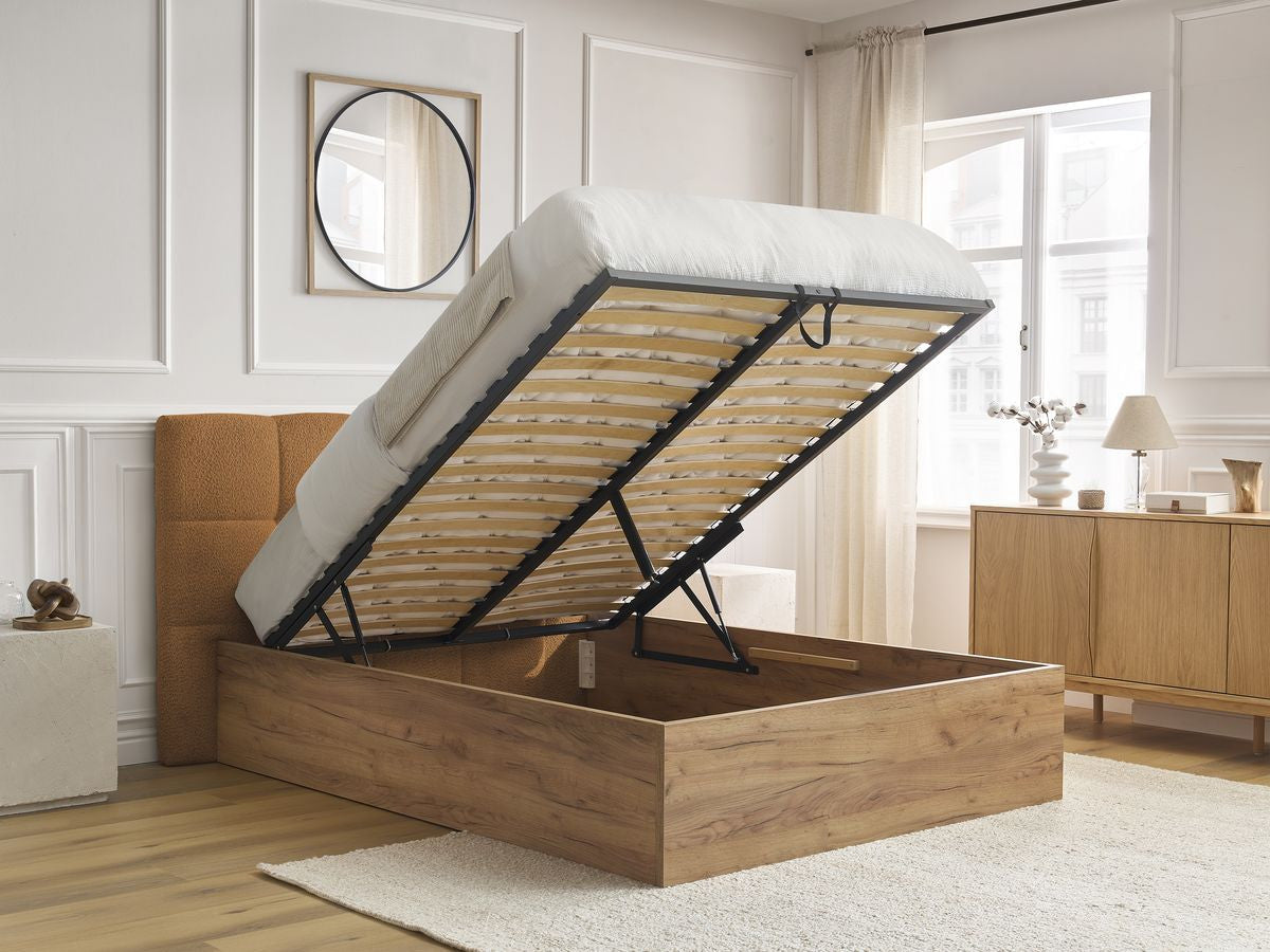 KUMO opbergbed bouclé stof