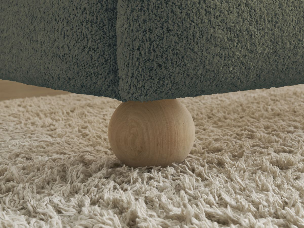 IMERI bed badstof met massieve latten
