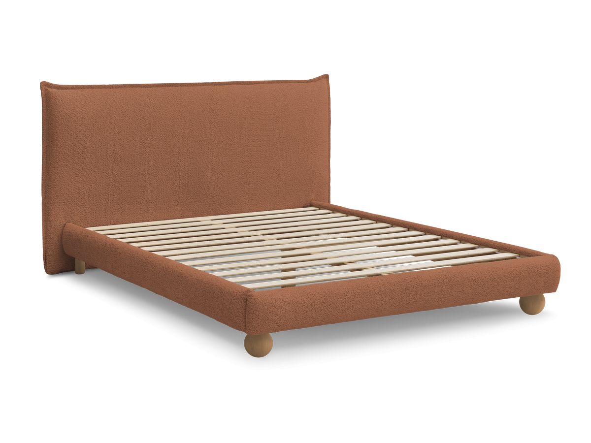 IMERI bed badstof met massieve latten