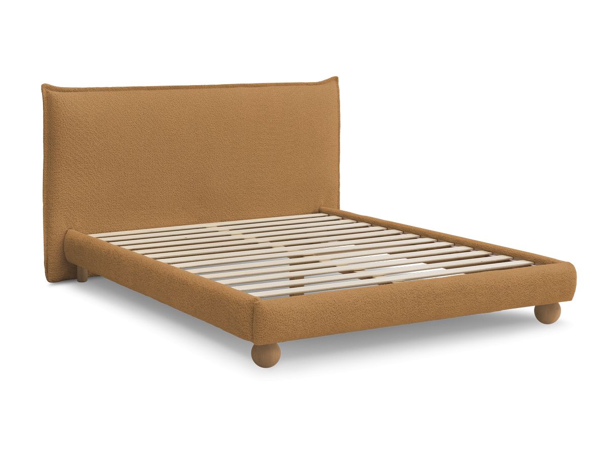 IMERI bed badstof met massieve latten