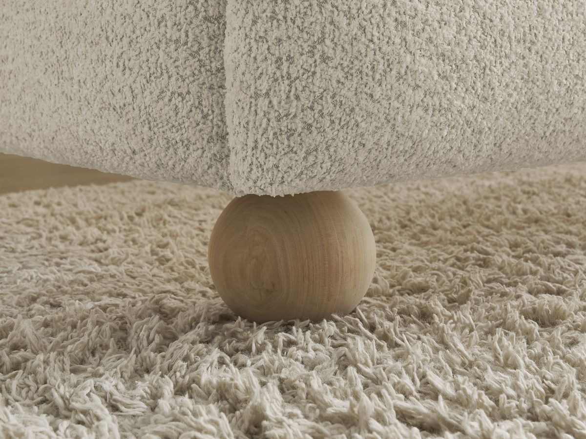 IMERI bed badstof met massieve latten
