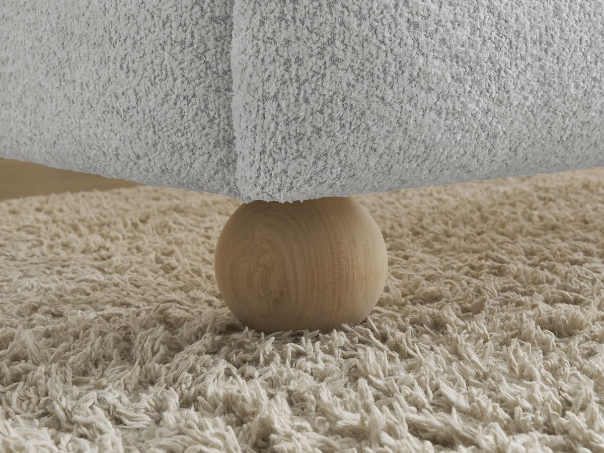 IMERI bed badstof met massieve latten