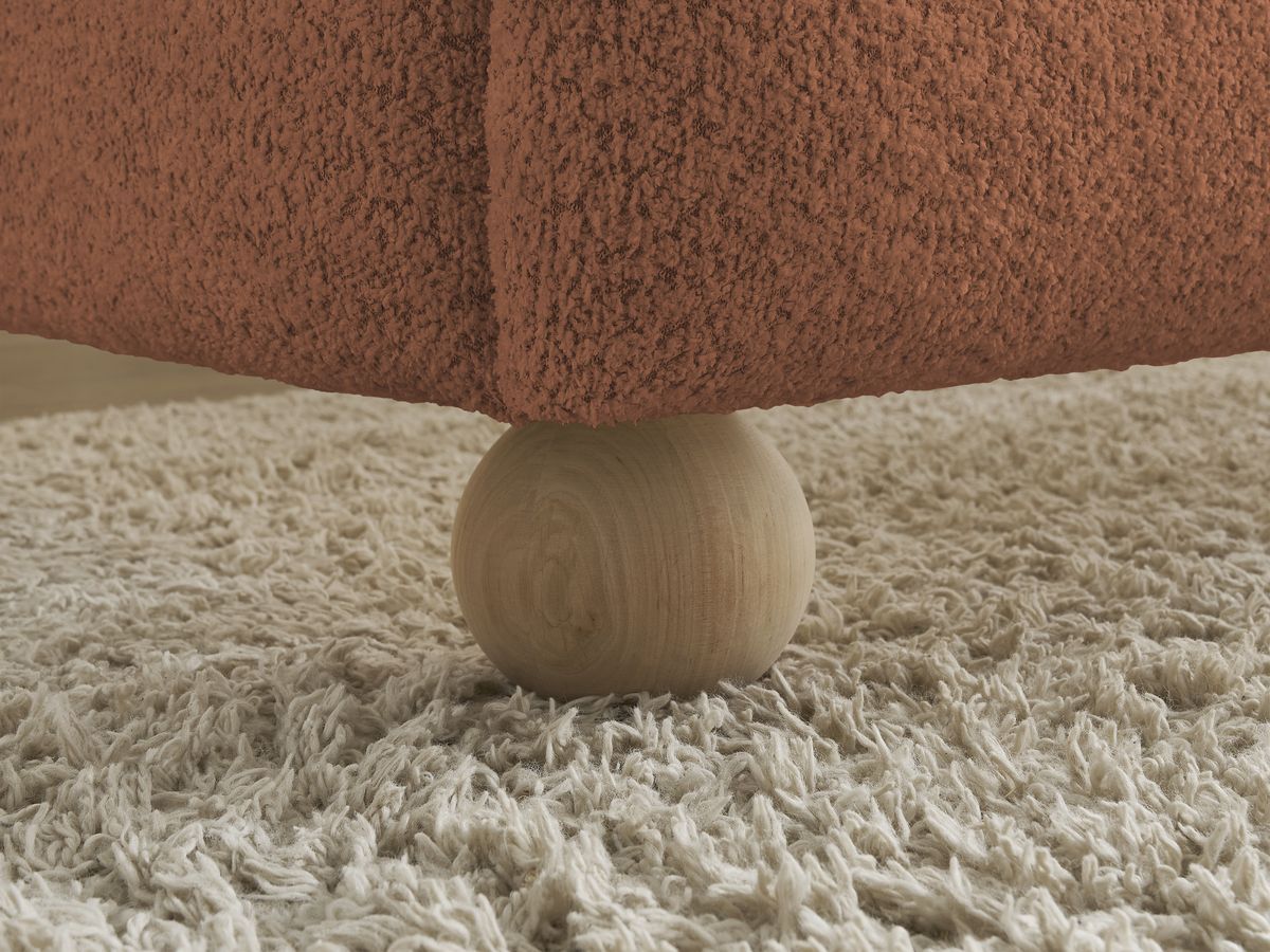 IMERI bed badstof met massieve latten