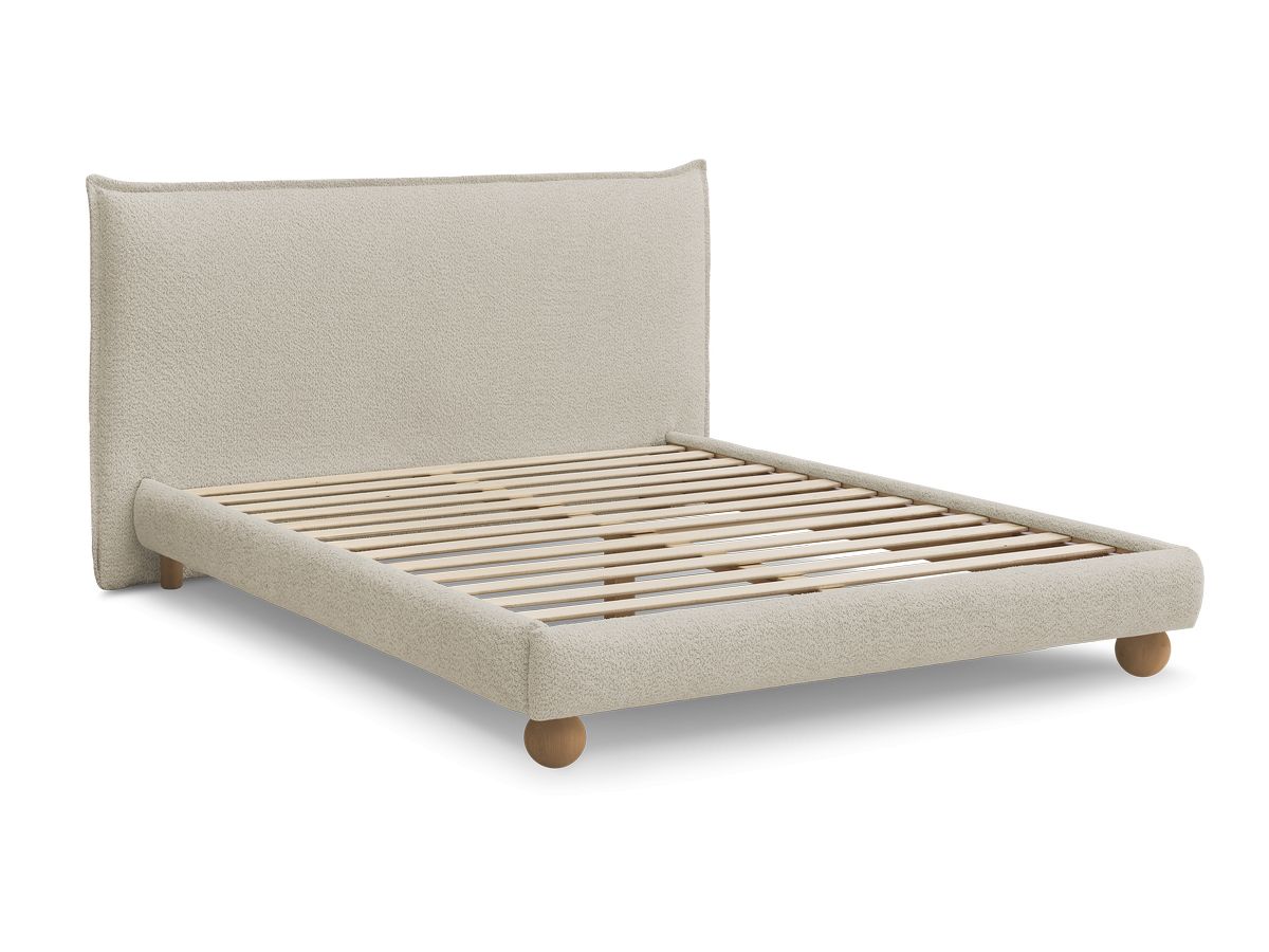 IMERI bed badstof met massieve latten
