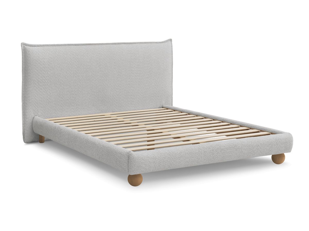 IMERI bed badstof met massieve latten