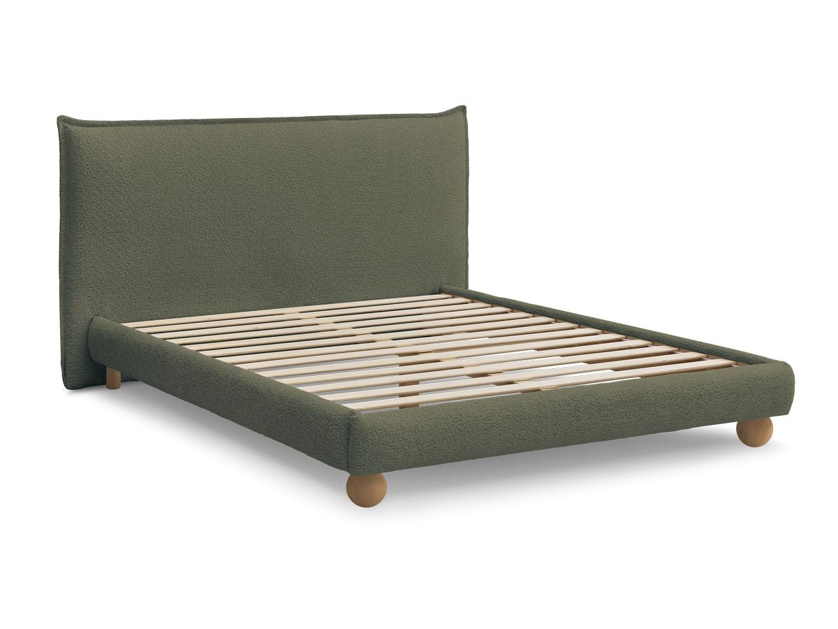 IMERI bed badstof met massieve latten