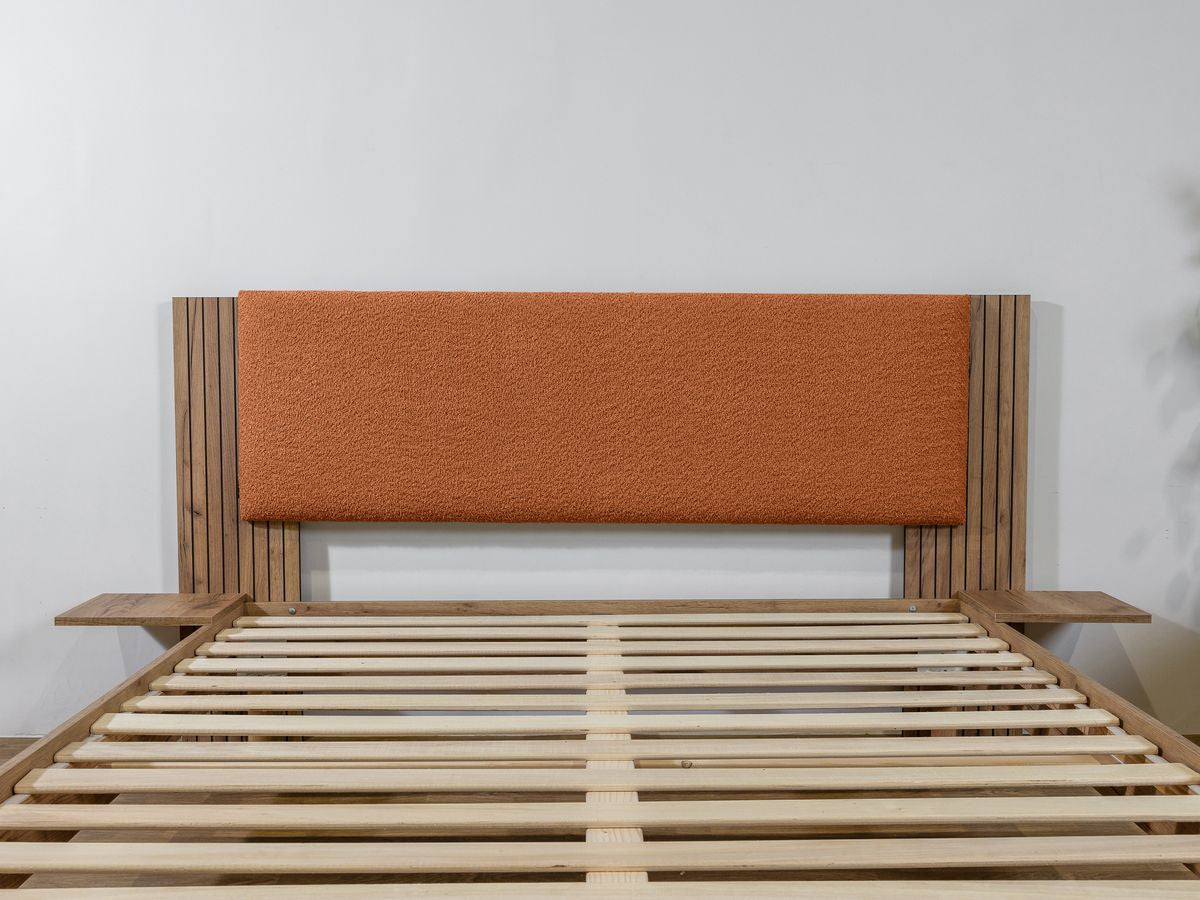 LIOR bed massief lattenbodem poten van natuurlijk hout