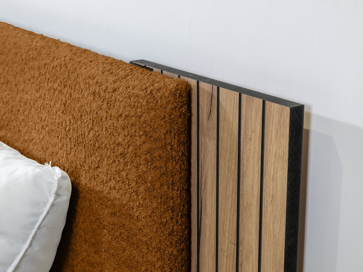 LIOR bed massief lattenbodem poten van natuurlijk hout