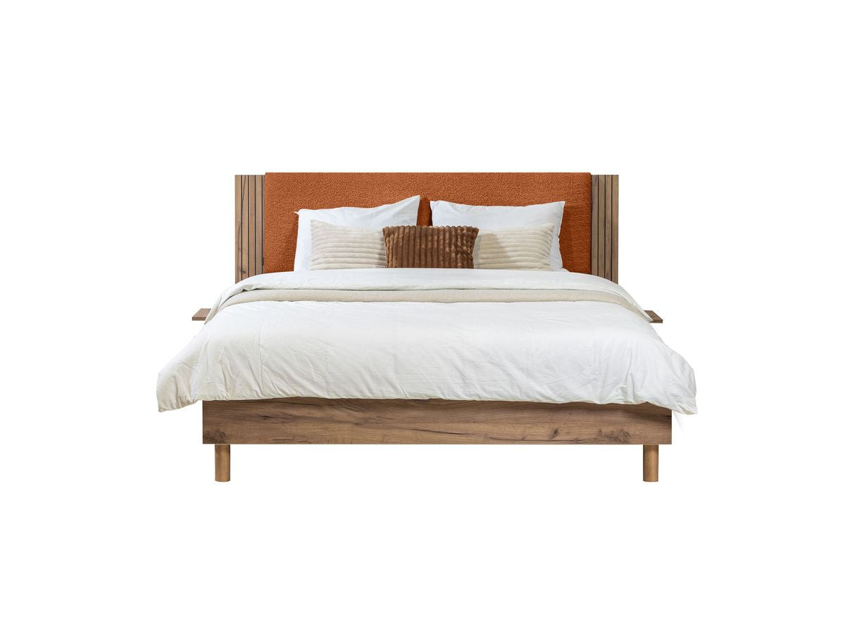 LIOR bed massief lattenbodem poten van natuurlijk hout